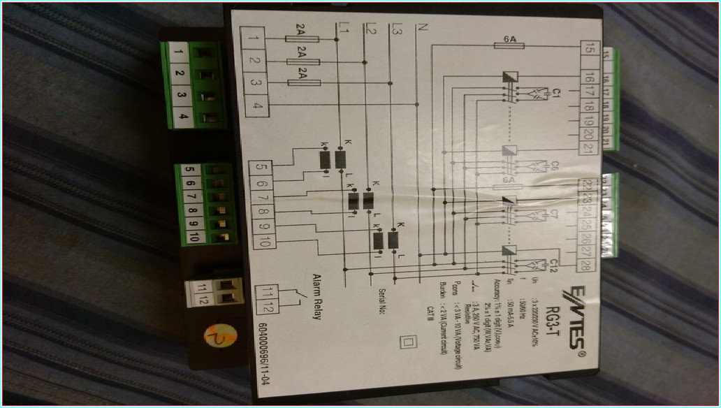 ENTES RG3-8T REAKTİF GÜÇ KONTROL RÖLESİ